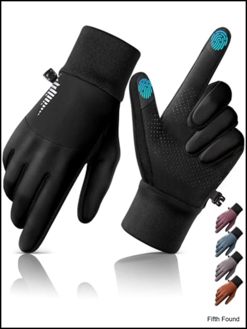 Water-Resistant Windproof Thermal Gloves Touch Screen Fleece Lined Outdoor